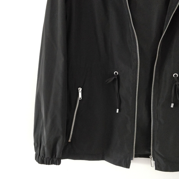DKNY Hooded Drawstring-Waist Museum Row Jacket - Picture 5 of 9
